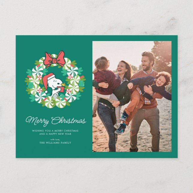 Merry Christmas Peppermint Holiday Wreath (Front)