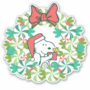 Merry Christmas Peppermint Holiday Wreath
