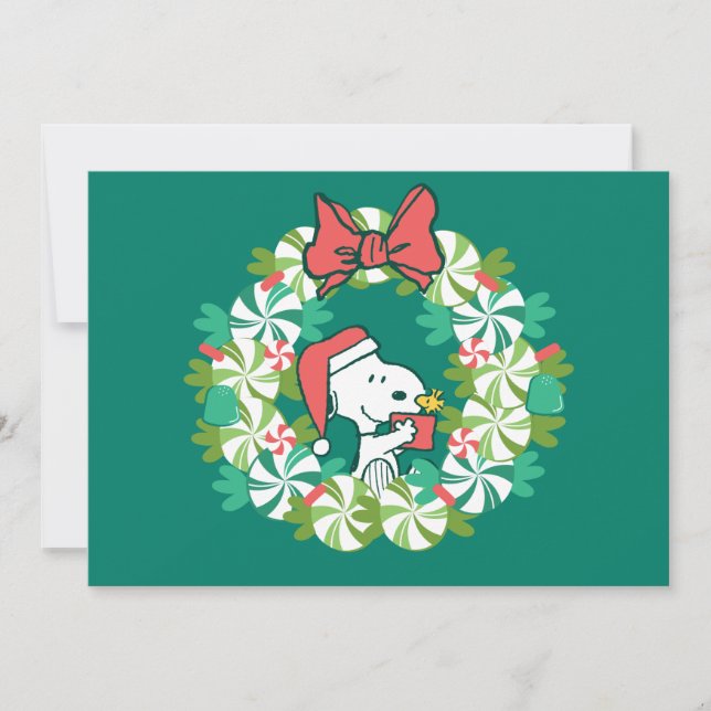 Merry Christmas Peppermint Holiday Wreath (Front)