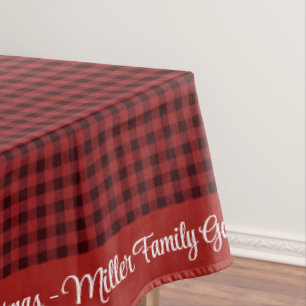 Merry Christmas Personalize Family Name or Text Tablecloth