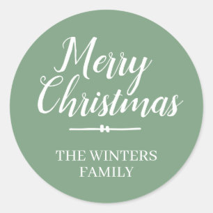 Merry Christmas Personalized Envelope Seal