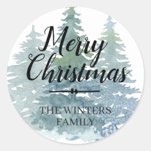Merry Christmas Personalized Envelope Seal