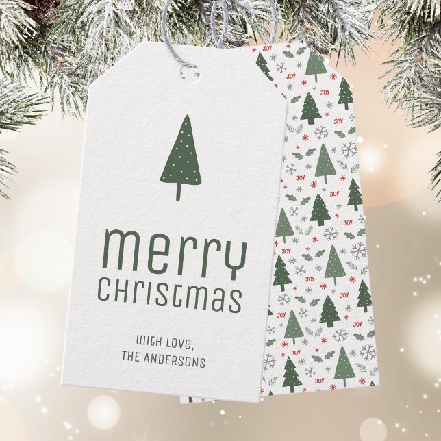 Merry Christmas Personalized Gift Tags (Merry Christmas Personalized Gift Tags)