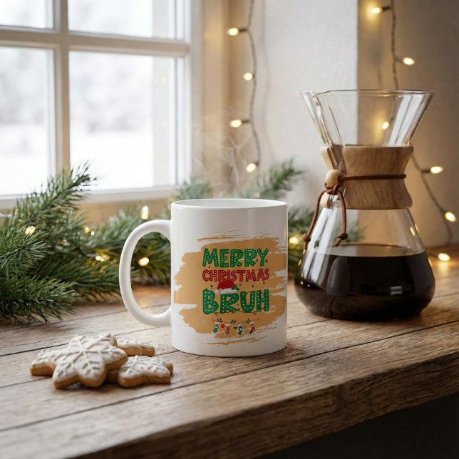  Merry christmas  personalized name santa hat Large Coffee Mug (Creator Uploaded)