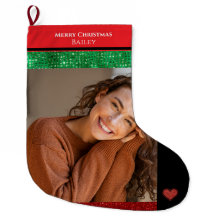 Merry Christmas Personalized Photo and Name