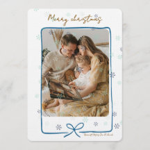 Merry Christmas Personalized Photo Holiday