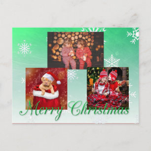 Merry Christmas Personalized Photo Postcard