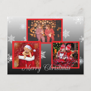Merry Christmas Personalized Photo Postcard