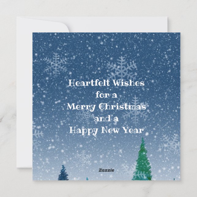 "Merry Christmas" Personalized Postcard (Back)