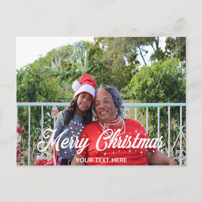 Merry Christmas Personalized Postcard (Front)