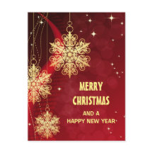 "Merry Christmas" Personalized Postcard