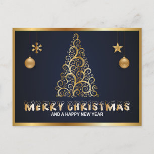 "Merry Christmas" Personalized Postcard