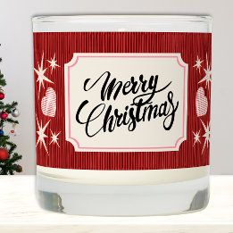 Merry Christmas Personalized Red & Ivory
