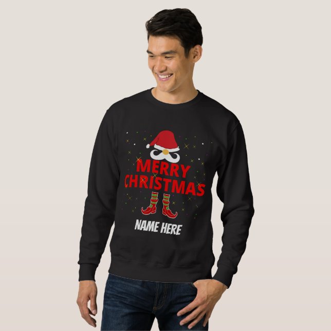 MERRY CHRISTMAS PERSONALIZED  SWEATSHIRT (Front Full)
