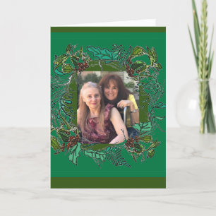 “Merry Christmas” Personalized with Photo and Name Card