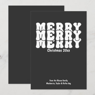 Merry Christmas Personalized With Your Own Text Holiday Card