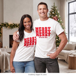 Merry Christmas Personalized With Your Own Text T-Shirt