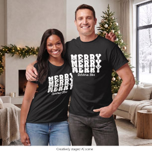 Merry Christmas Personalized With Your Own Text T-Shirt