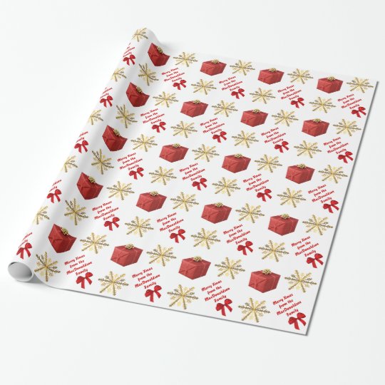 Merry Christmas personalized Wrapping Paper
