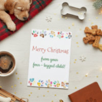 Merry Christmas Pet Dog Cat Four-Legged Child