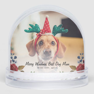Merry Christmas Pet Photo and Family Custom Snowglobe