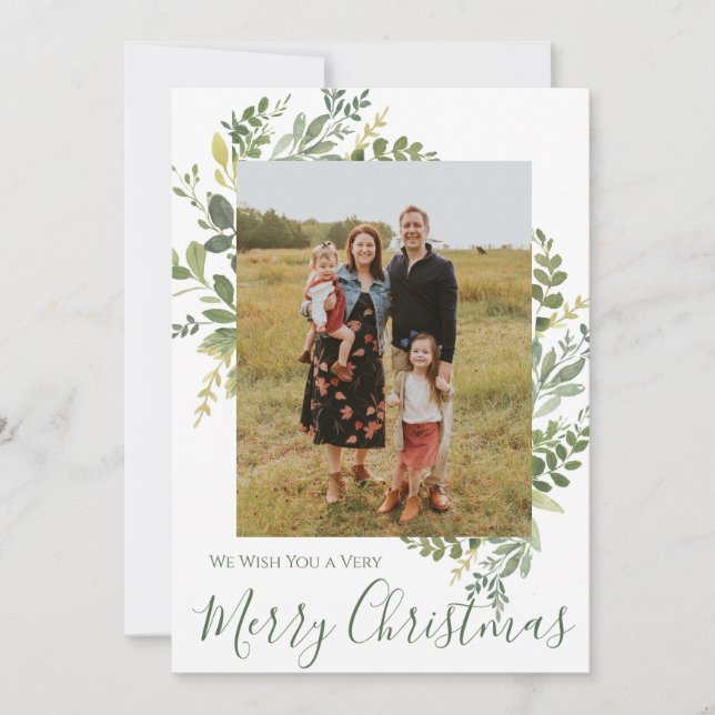 Merry Christmas Photo Card (Front)