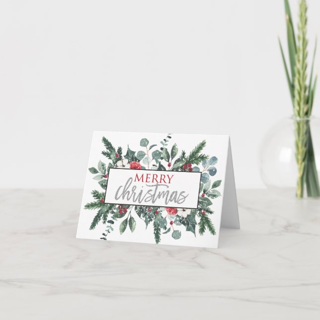 Merry Christmas Photo Card (Front)