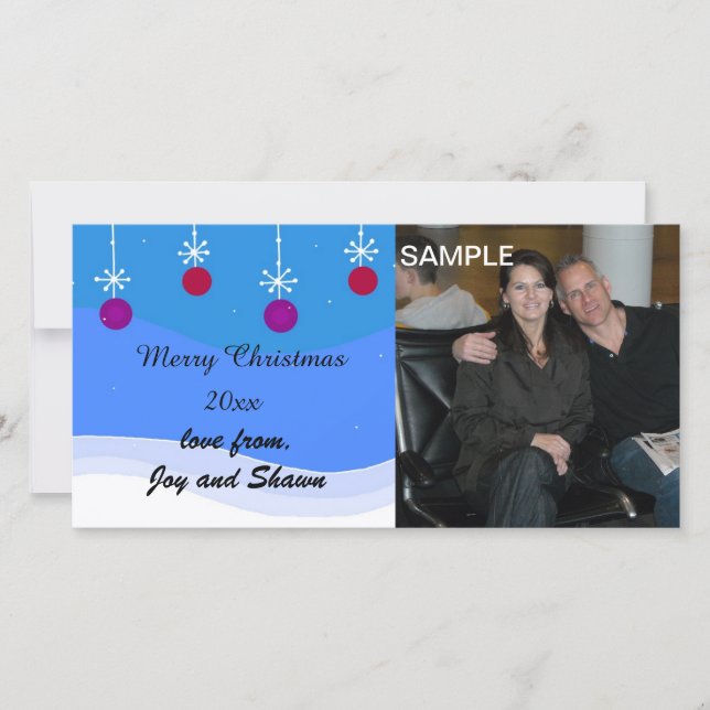 Merry Christmas Photo Card (Front)