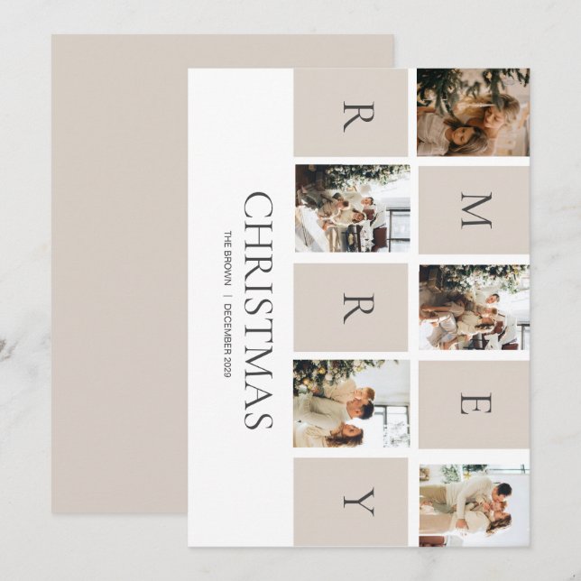 Merry Christmas Photo Card – Share Your Joy and ❤️ (Front/Back)