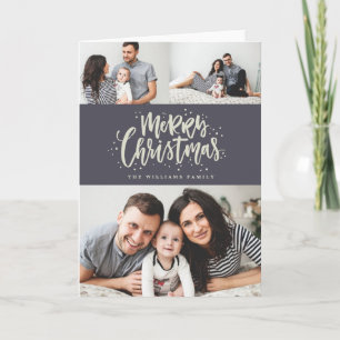 MERRY CHRISTMAS photo christmas greeting card