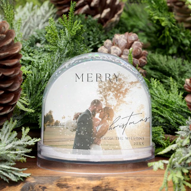 Merry Christmas Photo Christmas Snowglobe (Winter)