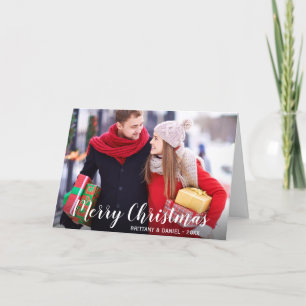 Merry Christmas Photo Couple Fold Card WS