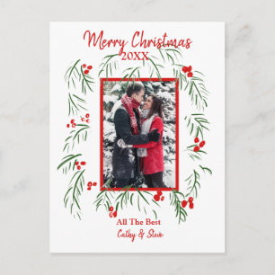 Merry Christmas Photo Flat Card