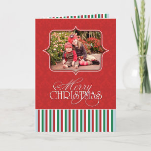 Merry Christmas Photo Folded Card