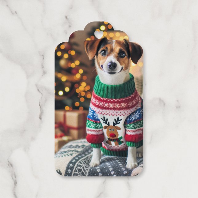 Merry Christmas Photo Gift Tags (Back)