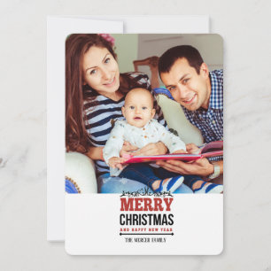Merry Christmas Photo Holiday Card