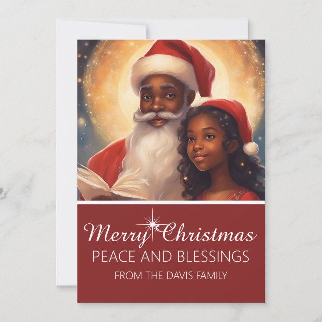 Merry Christmas Photo Holiday Card Personalize (Front)