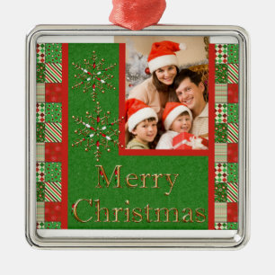 Merry Christmas Photo Keepsake Ornament