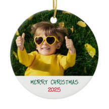 Merry Christmas Photo Ornament