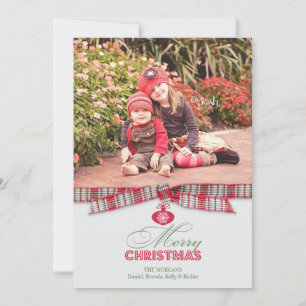 Merry Christmas Photo Ribbon Card