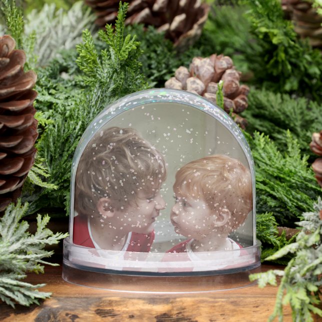 Merry Christmas Photo Snow Globe for the Holidays (Winter)