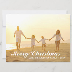 Merry Christmas Photo w/Green Dots - 6x8 Card