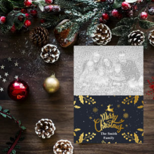 Merry Christmas photocard Holiday Card