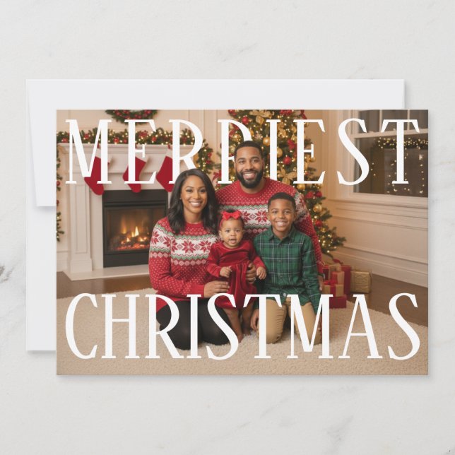 Merry Christmas PhotoPop Card (Front)
