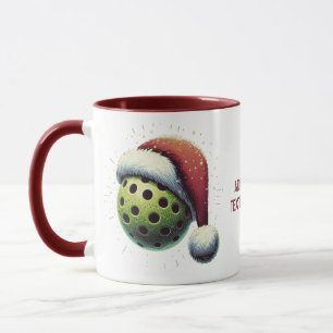 Merry Christmas Pickleable Santa Hat Sports Mug