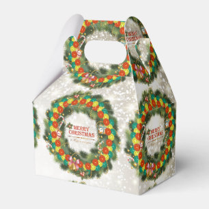 Merry Christmas Pickleball 1 Favor Box