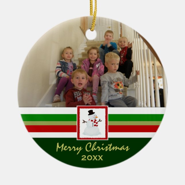 Merry Christmas: Picture Ornament (Front)