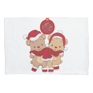 Merry Christmas Pillowcase Design