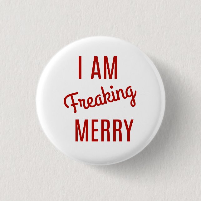 Merry Christmas Pin (Front)