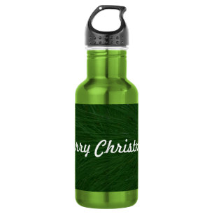 Merry Christmas Pine Tree Close Up 532 Ml Water Bottle